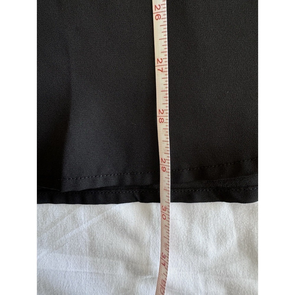 She + Sky 3/4 Sleeve Top Black Size 2x Blouse Light Weight EUC - Picture 7 of 11